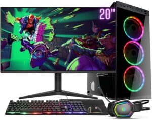 Computador Gamer Completo RGB Intel Core i5 8GB SSD 512GB Kit Gamer 